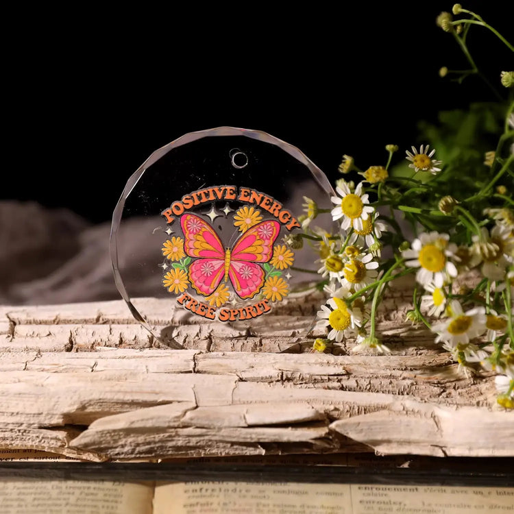 Vintage Butterfly Waterproof Transfer Stickers | Crystal Clear Cup Decals