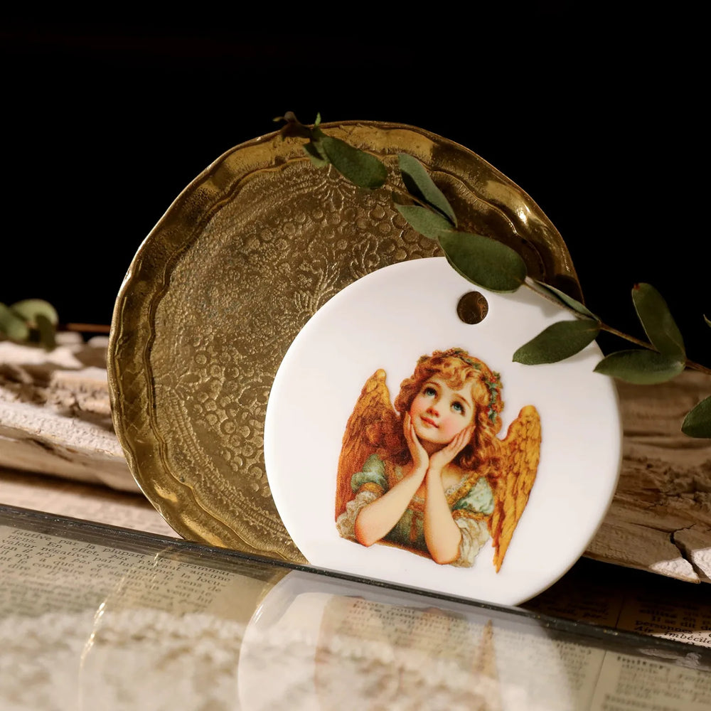Vintage Christmas Angel UV DTF Transfer Stickers