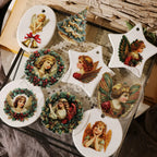 Vintage Christmas Angel UV DTF Transfer Stickers