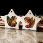Vintage Christmas Angel UV DTF Transfer Stickers