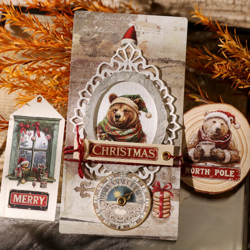 Christmas Rub-On Transfer Stickers | Santa, Bear & Holiday