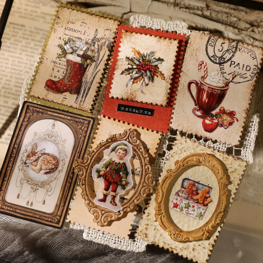 Christmas Rub-On Transfer Stickers | Santa, Bear & Holiday