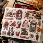 Christmas Rub-On Transfer Stickers | Santa, Bear & Holiday