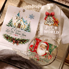 Vintage Christmas Postage Stamp Transfers Stickers