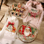 Vintage Christmas Postage Stamp Transfers Stickers