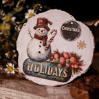 Vintage Weihnachtsaufkleber zum Abreiben – Retro-Feiertagssticker für Journaling & DIY-Bastelarbeiten