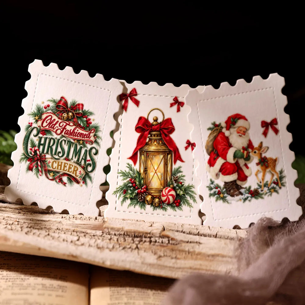 Vintage Christmas UV DTF Transfer Stickers