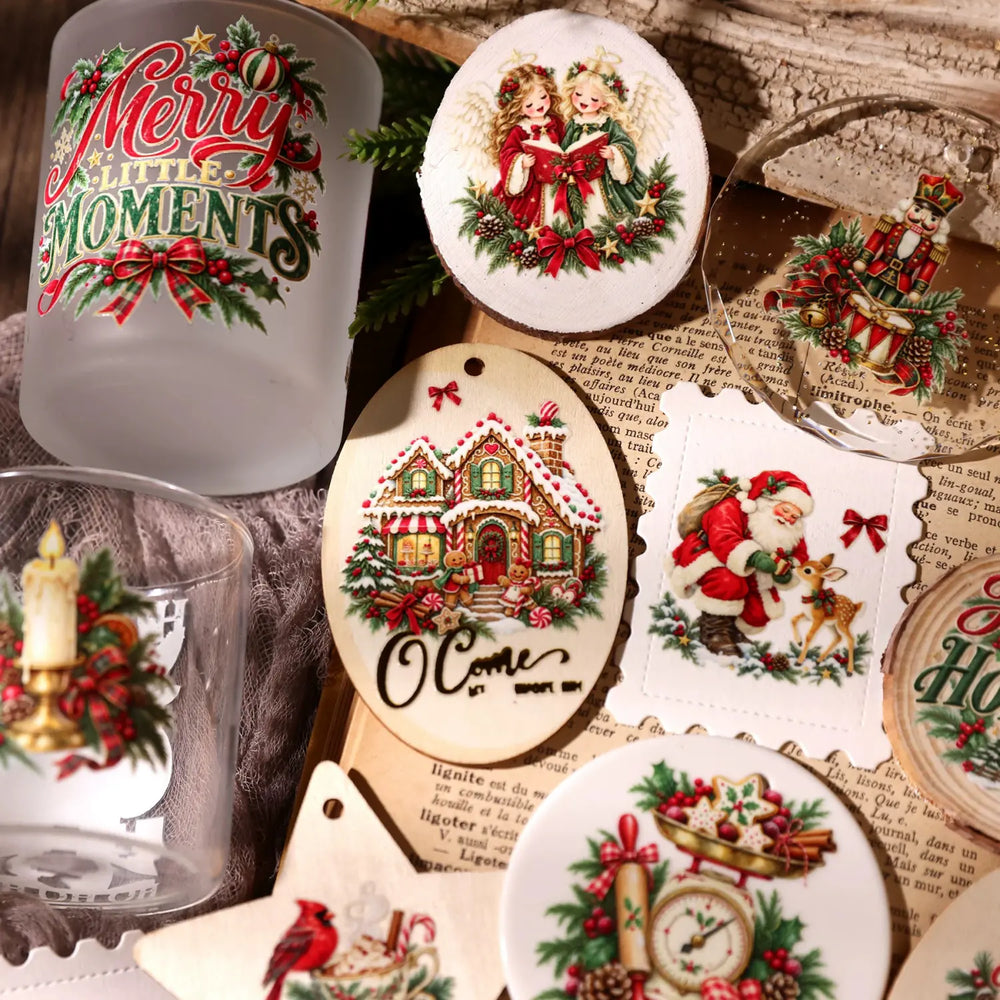 Vintage Christmas UV DTF Transfer Stickers