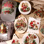Vintage Christmas UV DTF Transfer Stickers