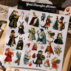 Vintage Christmas Woodland Animal Transfer Stickers