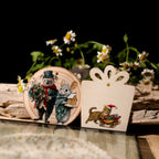 Vintage Christmas Woodland Animal Transfer Stickers