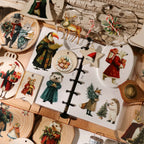 Vintage Christmas Woodland Animal Transfer Stickers