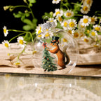 Vintage Christmas Woodland Animal Transfer Stickers