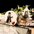 Vintage Christmas Woodland Animal Transfer Stickers