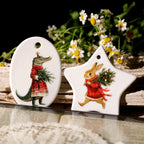 Vintage Christmas Woodland Animal Transfer Stickers