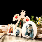 Vintage Christmas Woodland Animal Transfer Stickers