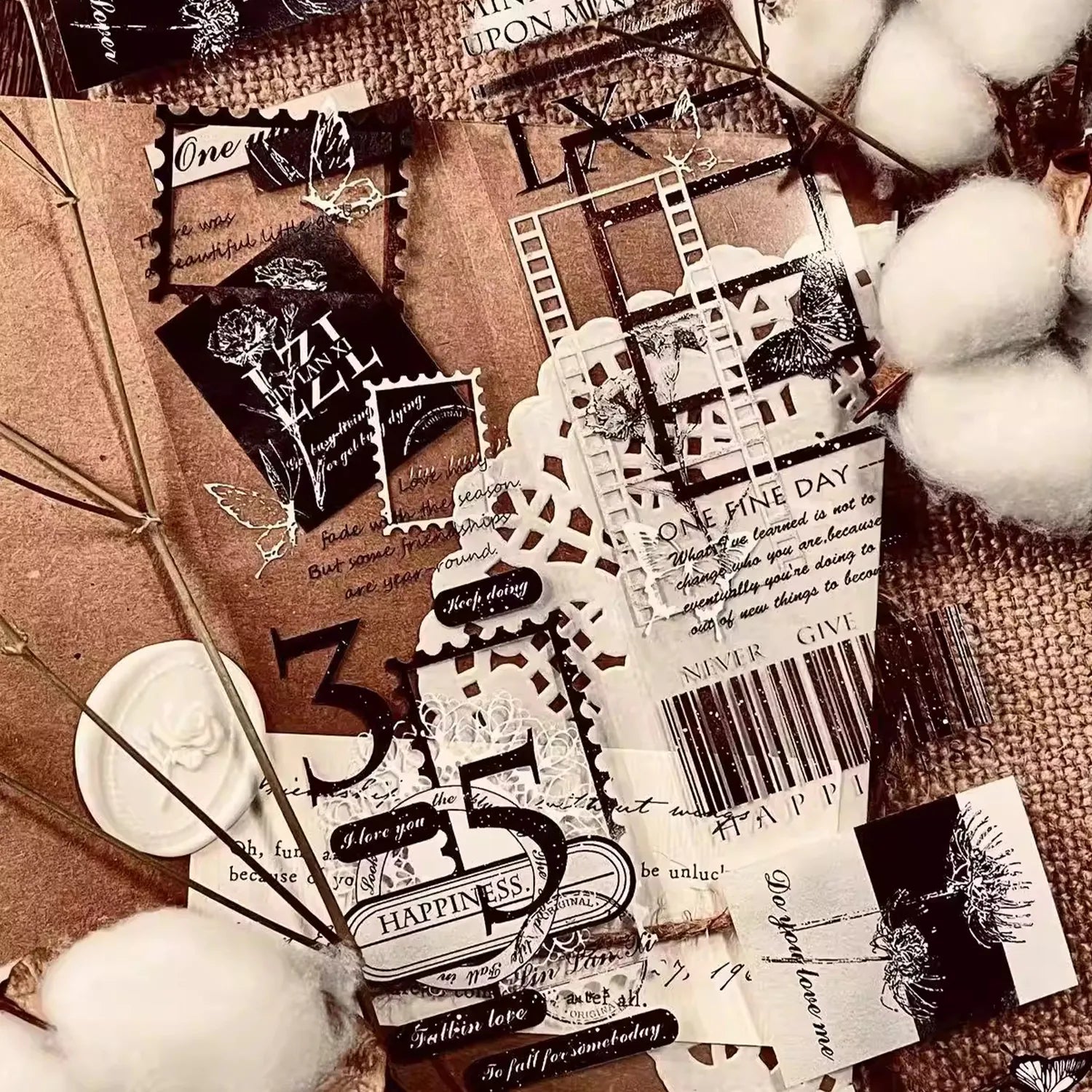 Vintage Decorative Border PET Washi Tape | Elegant Frame Journaling Ephemera