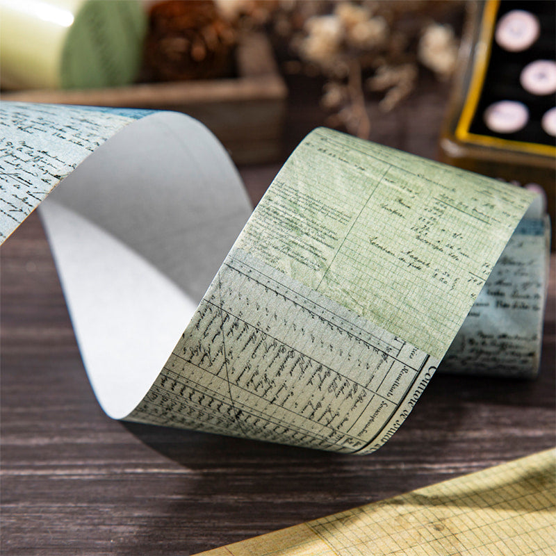 Vintage Ephemera Retro Bills Washi Tape