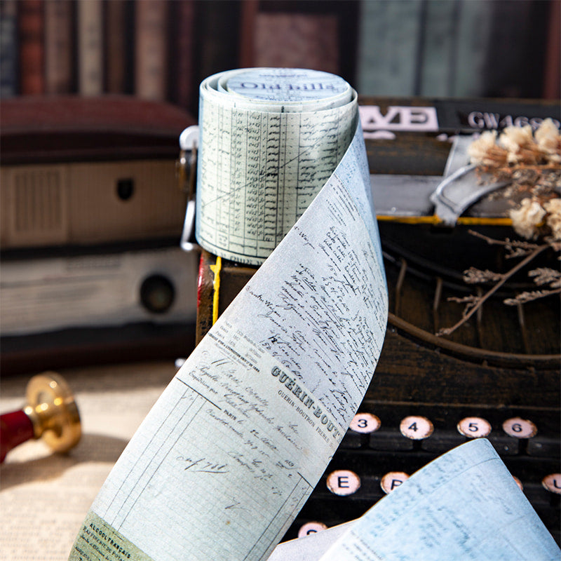 ヴィンテージエフェメラ レトロ請求書 和紙テープ