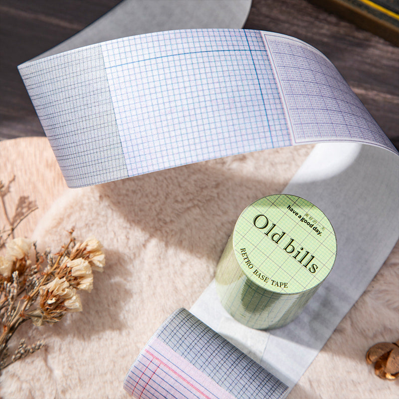 ヴィンテージエフェメラ レトロ請求書 和紙テープ