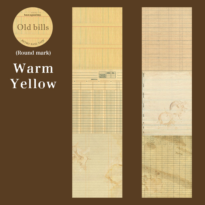 ヴィンテージエフェメラ レトロ請求書 和紙テープ