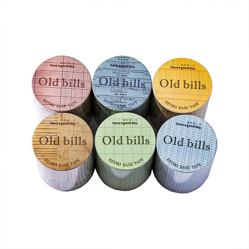 ヴィンテージエフェメラ レトロ請求書 和紙テープ