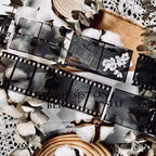 Vintage Film Strip PET Washi Tape | Semi-Transparent Photo Frame Journaling Ephemera
