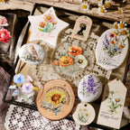 Vintage Floral Bouquet Transfer Stickers