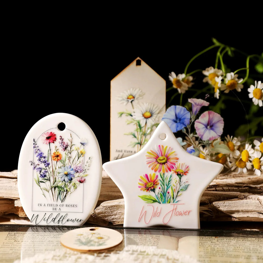 Vintage Floral Bouquet Transfer Stickers