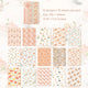 Vintage Floral Collage Scrapbooking Paper Set