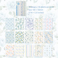 Ensemble de papiers pour scrapbooking à motifs floraux vintage