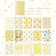 Vintage Floral Collage Scrapbooking Paper Set