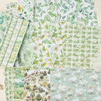 Ensemble de papiers pour scrapbooking à motifs floraux vintage