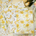 Ensemble de papiers pour scrapbooking à motifs floraux vintage