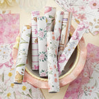 Ensemble de papiers pour scrapbooking à motifs floraux vintage