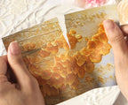 Papier de scrapbooking gaufré floral vintage | Pack d'éphémères