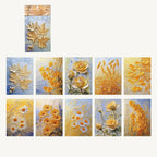Papier de scrapbooking gaufré floral vintage | Pack d'éphémères
