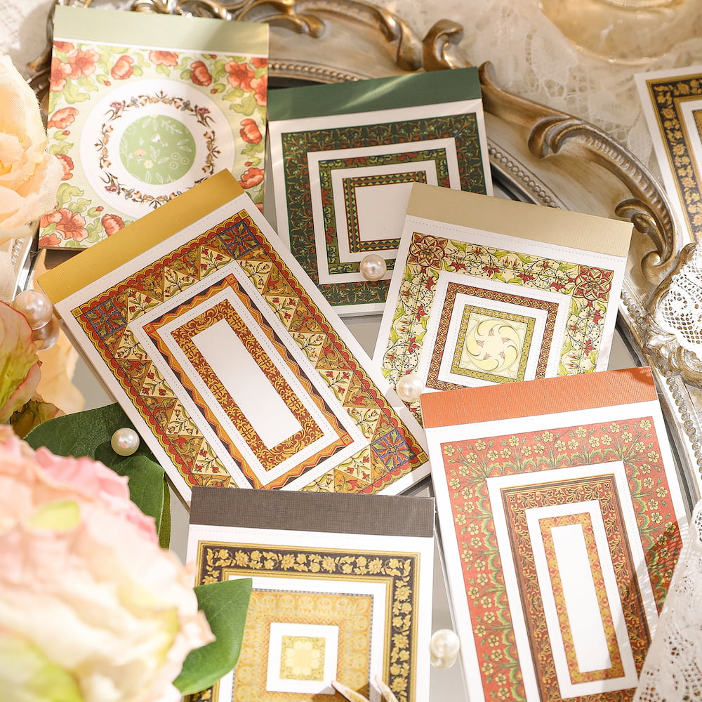 Vintage Floral Frames Die-Cut Sticky Notes For Journal Decor – Donum ideas