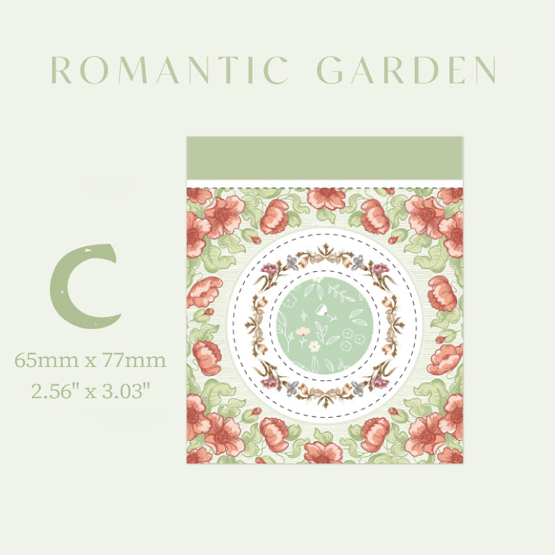 Vintage Floral Frames Die-Cut Sticky Notes For Journal Decor
