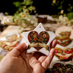 Vintage Floral Heart UV DTF Transfer Stickers