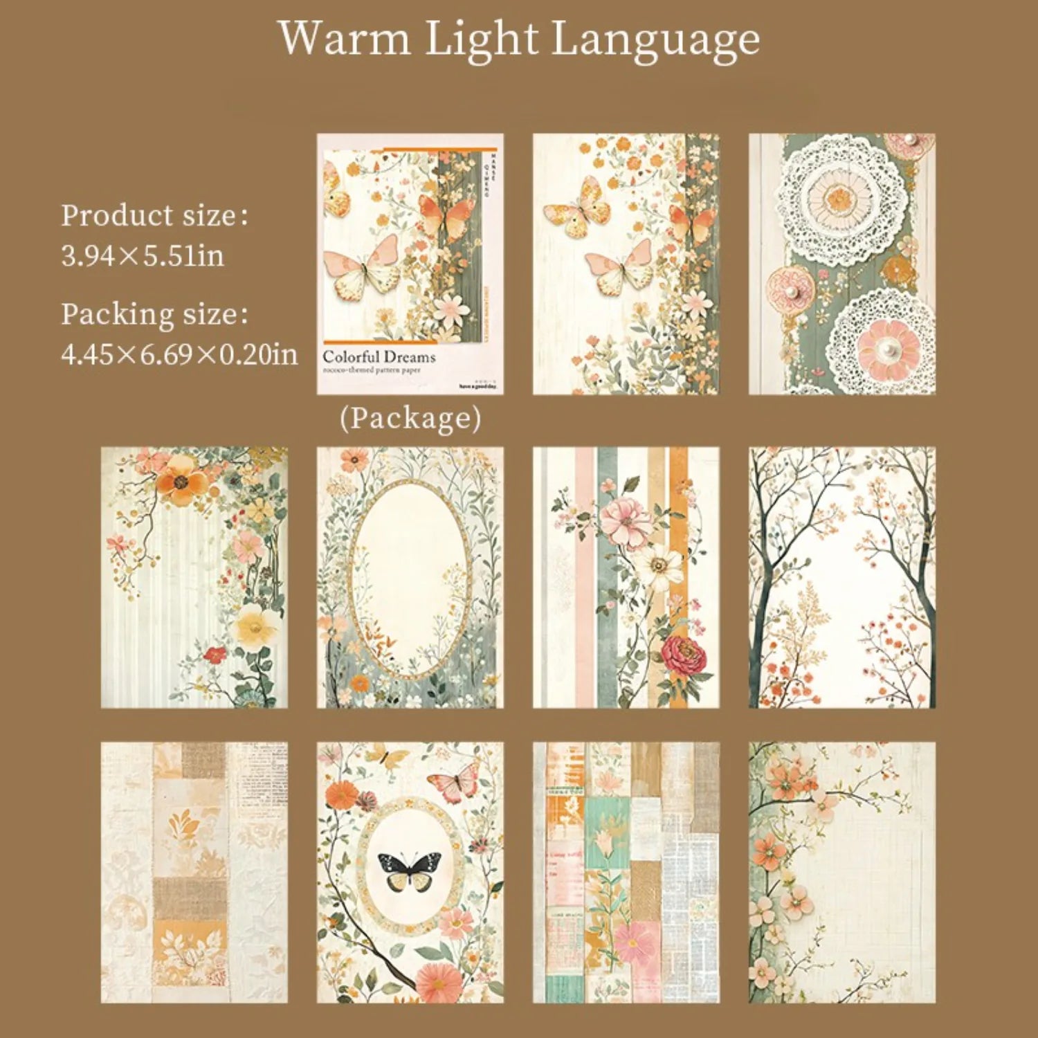 Papier scrapbooking à motifs floraux vintage | Éphémères pour fond de journaling