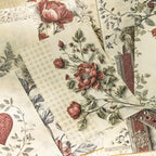 Vintage Floral Pattern Scrapbooking Paper | Background Journaling Ephemera