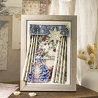 Vintage Floral Pattern Scrapbooking Paper | Background Journaling Ephemera