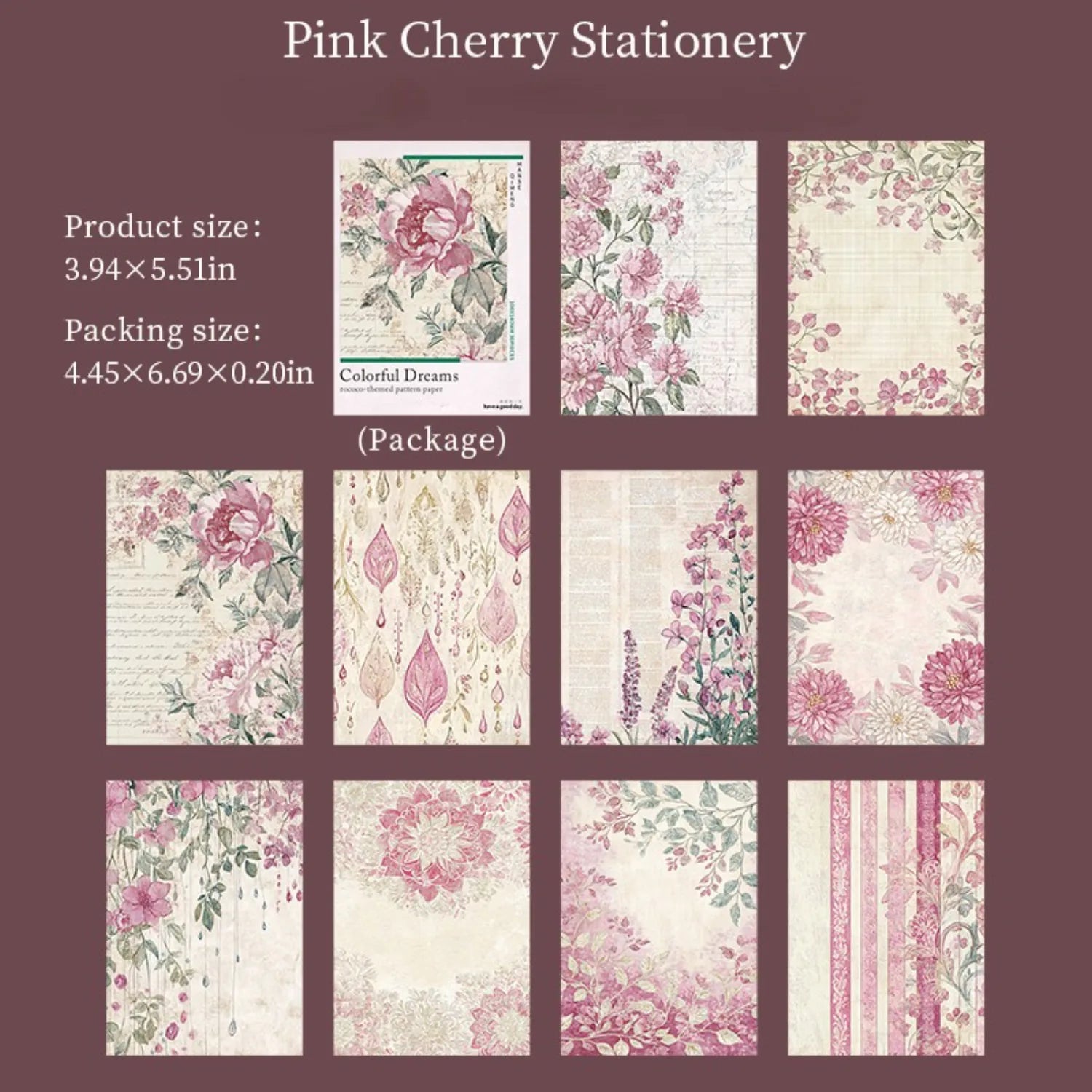 Papier scrapbooking à motifs floraux vintage | Éphémères pour fond de journaling