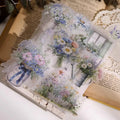 Vintage Floral Vellum Stickers | Soft Pastel Bouquet