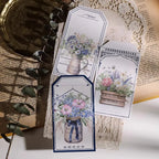 Vintage Floral Vellum Stickers | Soft Pastel Bouquet