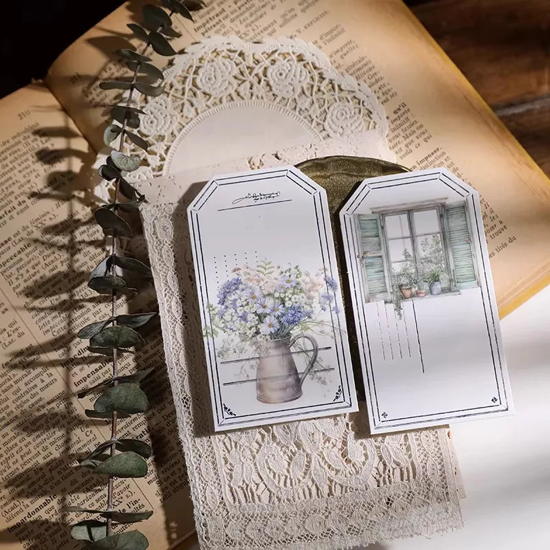 Vintage Floral Vellum Stickers | Soft Pastel Bouquet