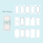 Vintage Frame Memo Stickers – Kraft Paper Notes