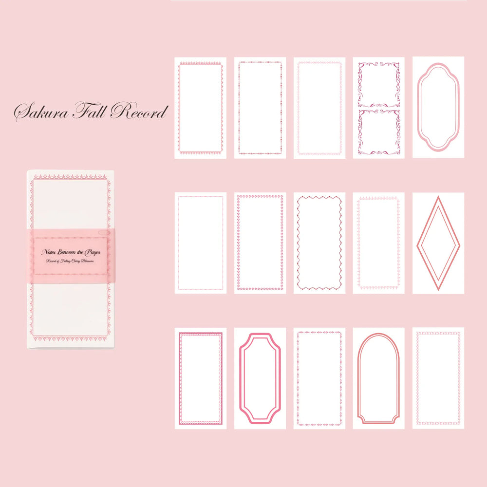 Vintage Frame Memo Stickers – Kraft Paper Notes