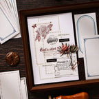 Vintage Frame Memo Stickers – Kraft Paper Notes